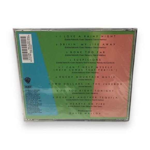 Eddie Rabbitt: All Time Greatest Hits - Music CD 1991 - Picture 2 of 2